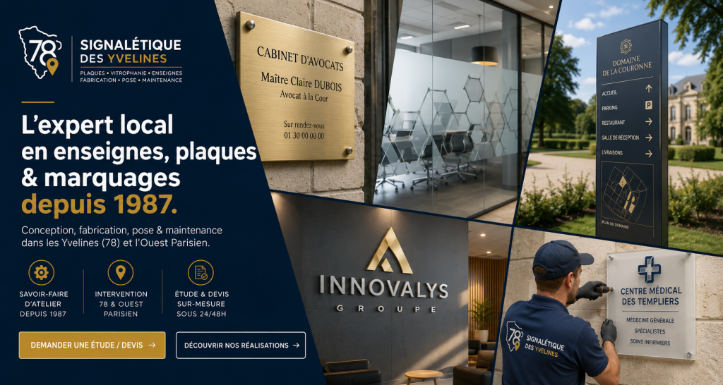 Signaletique des Yvelines expert enseignes plaques